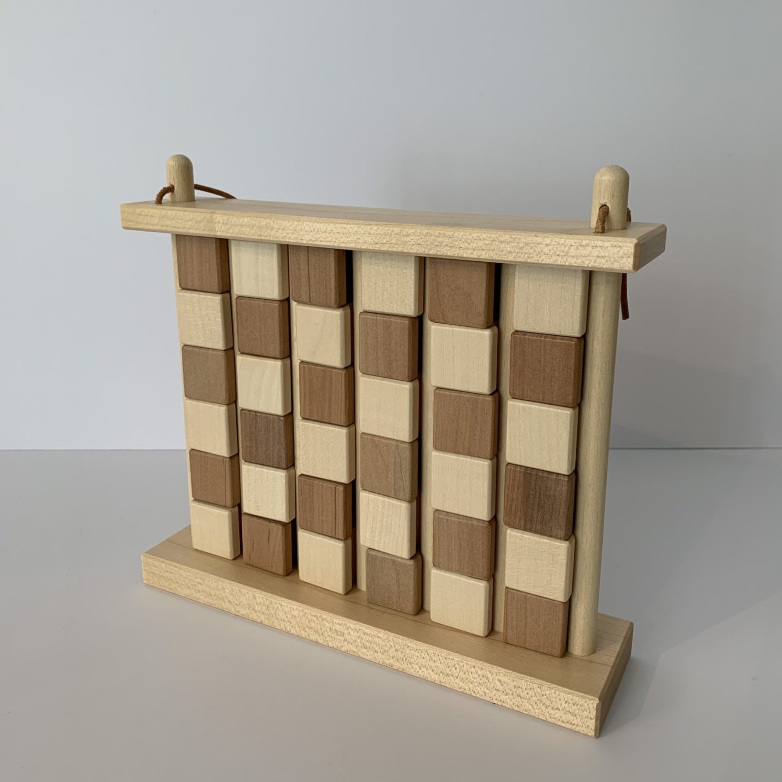 Woru Vier Gewinnt Aus Holz – Reisespiel, 16,5x13,5 Cm, Aus Samena-Holz, Für Kinder & Erwachsene